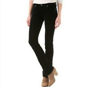 AG “The Willow” Black Straight Leg Jeans